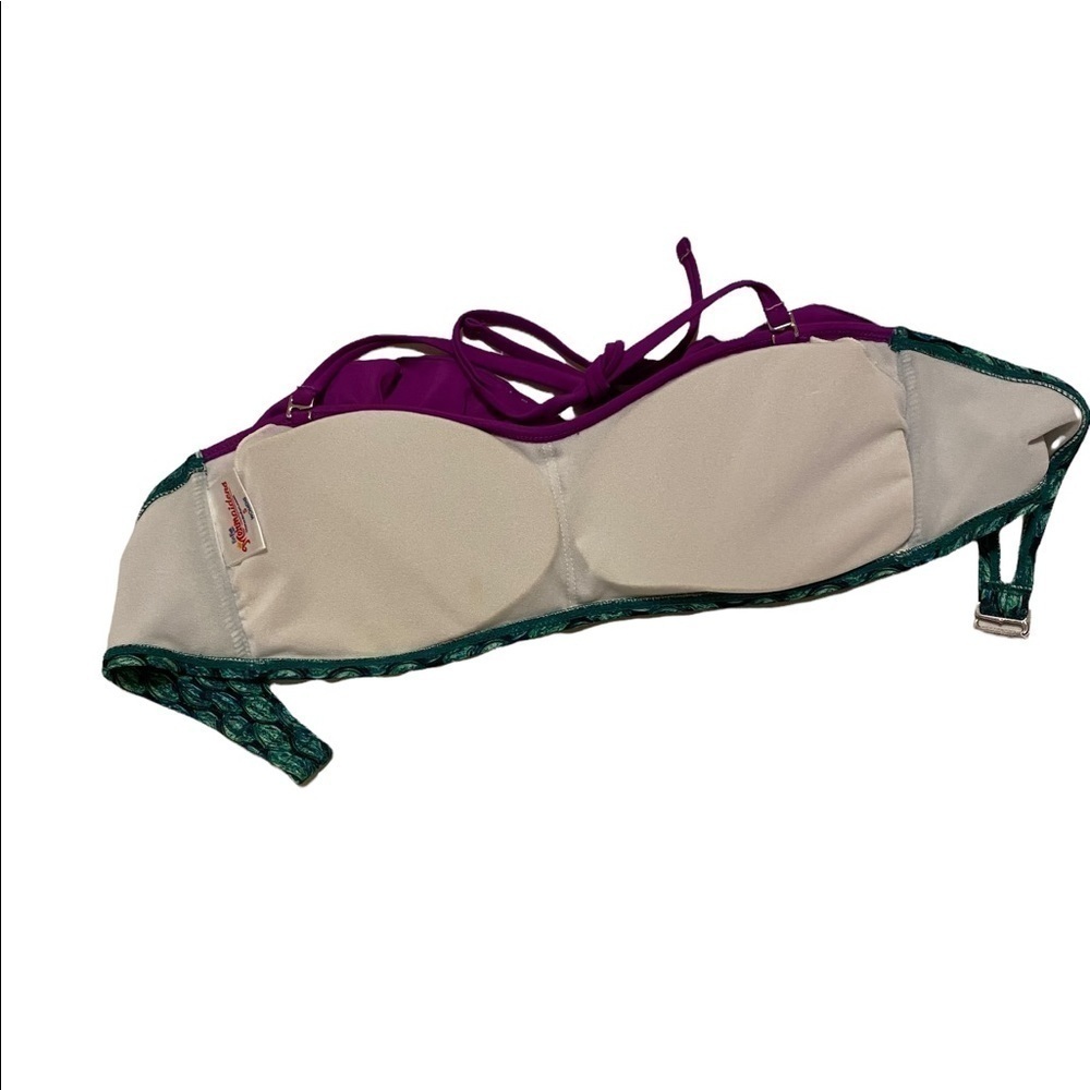 Mermaid Swimsuit Bikini, Womens S Celtic Green,New Bottoms, Excellent Cond Top - Picture 8 of 11